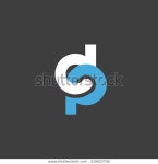 D P Letter Logo Icon Vector 스톡 벡터(로열티 프리) 519422758