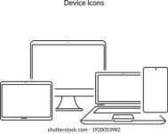 Pc computer with monitor icon isolated on... Pc computer with monitor icon trendy and modern Pc computer with monitor symbol for... 