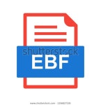 Ebf File Document Icon 스톡 벡터(로열티 프리) 1356827195