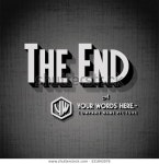 종료 크레디트 - 끝 제목 벡터 스톡 벡터(로열티 프리) 331843076