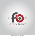Fb Initial Letter Linked Lowercase Logo 스톡 벡터(로열티 프리) 487148158