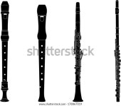Flutes Black 스톡 벡터(로열티 프리) 178867019
