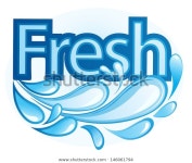 Fresh Water Label Vector 스톡 벡터(로열티 프리) 146061794