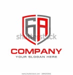 Ga Initial Logo Design Vector 스톡 벡터(로열티 프리) 1084255931