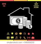   Home Insurance Icon 스톡 벡터(사용료 없음) 1020185854 - Shutterstock Home insurance icon