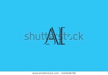 Initial Ai Ia Letter Logo Design 스톡 벡터(로열티 프리) 1504448708