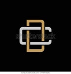 Initial Letter C D Cd Dc 스톡 벡터(로열티 프리) 1440473291