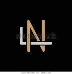 Initial Letter L N Ln Nl 스톡 벡터(로열티 프리) 1443121238