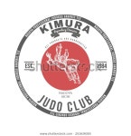 Judo Club Tshirt Graphics Label Vector 스톡 벡터(로열티 프리) 251639350