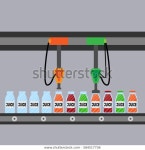 쥬스 팩토리 스톡 벡터(로열티 프리) 584517736