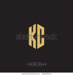 Kc K C Logo Emblem Hexagon 스톡 벡터(로열티 프리) 1459656164