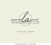 L La Beauty Vector Initial Logo 스톡 벡터(로열티 프리) 1444210694