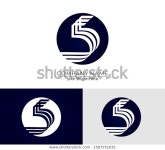 Letter 5 555 Logo Icon Design 스톡 벡터(로열티 프리) 1587251632