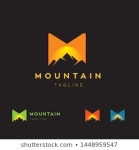 Letter M Mountain Adventure Logo 스톡 벡터(로열티 프리) 1448959547 | Shutterstock