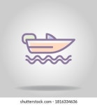 Motor boat line icon - 626488349의 비슷한 이미지, 스톡 사진 및 벡터 | Shutterstock