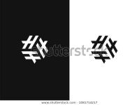Logo Three Letters H Hhh Initials 스톡 벡터(로열티 프리) 1081714217