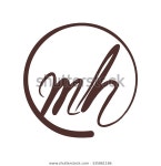 Logotype Letter M H Logo Vector 스톡 벡터(로열티 프리) 335861186