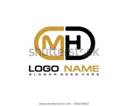 M H Initial Logo Template Vexctor 스톡 벡터(로열티 프리) 785474650