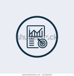 Metrics Icon Vector Illustration 스톡 벡터(로열티 프리) 1211452183