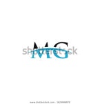 Mg Gm Initial Logo Design Vector 스톡 벡터(로열티 프리) 1624996978