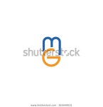 Mg Gm Modern Logo Icon Fashion 스톡 벡터(로열티 프리) 1634440231