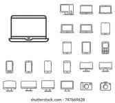 294,491 Laptop line 이미지, 스톡 사진 및 벡터 | Shutterstock