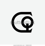 Monogram Logo Design Letter Cq Qc 스톡 벡터(로열티 프리) 1598201059