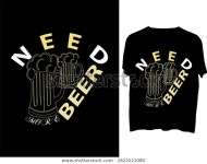 Need More Beer T Shirt Mog 스톡 벡터(로열티 프리) 1623221080