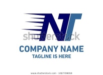 Nt Letter Delevery Fast Logo 스톡 벡터(로열티 프리) 1007708059