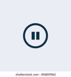 Pause Vector Icon 스톡 벡터(로열티 프리) 496859062 | Shutterstock