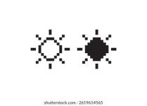 Pixel Sun PNGs for Free Download
