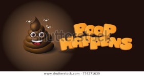 Poop Happens Emoticon Text Eps 10 스톡 벡터(로열티 프리) 774271639