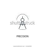 Precision Concept Line Icon Simple Element 스톡 벡터(로열티 프리) 1121625563