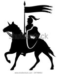 Royal Knight Crown Shield Riding Horse 스톡 벡터(로열티 프리) 197790953