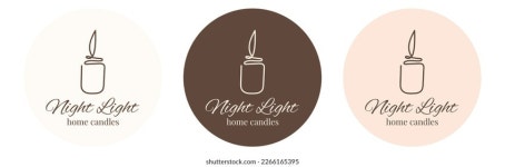 Premium Vector | Modern Candle logo Illustration classic style