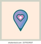 A stylized map pin 69210535 PNG Download A stylized map pin for free