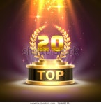 Top 20 Best Podium Award Sign 스톡 벡터(로열티 프리) 1546481951