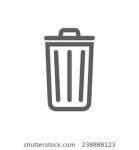   Trash Icon Vector 스톡 벡터(사용료 없음) 1301681506 - Shutterstock Trash icon vector