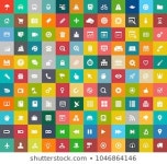 Woman silhouette icons in Cute Color style for graphic & UI design