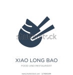 Xiao Long Bao Icon Vector On 스톡 벡터(로열티 프리) 1276801894