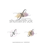 Y B Yb Initial Logo Template 스톡 벡터(로열티 프리) 1230787129