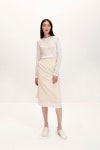 MOON LEE (종료)(문리) Wave Long Sleeve Top_White | S.I.VILLAGE (에스아이빌리지) [MOON LEE (종료)]Wave Long Sleeve Top_White -