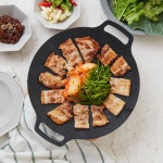 JAJU(자주) 가스전용 논스틱 코팅 그리들 미니형_25CM | S.I.VILLAGE (에스아이빌리지) [JAJU]가스전용 논스틱 코팅 그리들 미니형_25CM - 