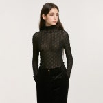 NEUL(종료)(늘(종료)) Seaweed Turtle Neck Top_Black | S.I.VILLAGE (에스아이빌리지) [NEUL(종료)]Seaweed Turtle Neck Top_Black - 