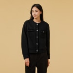 JAJU(자주) 여 라운드넥 포켓 트위드 자켓 | S.I.VILLAGE (에스아이빌리지) [JAJU]여 라운드넥 포켓 트위드 자켓 - 