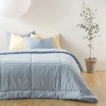 JAJU(자주) 오가닉 코튼 60수 순면 차렵 이불_S_인디블루 | S.I.VILLAGE (에스아이빌리지) [JAJU]오가닉 코튼 60수 순면 차렵 이불_S... 