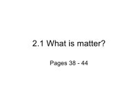 2.1 Matter slideshare
