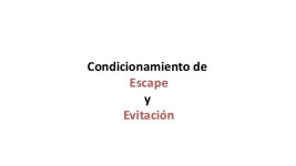 7. castigo, escape y evitación slideshare
