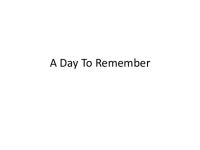A day to remember