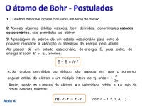 Aula 4 - Modelo Atômico de Bohr slideshare